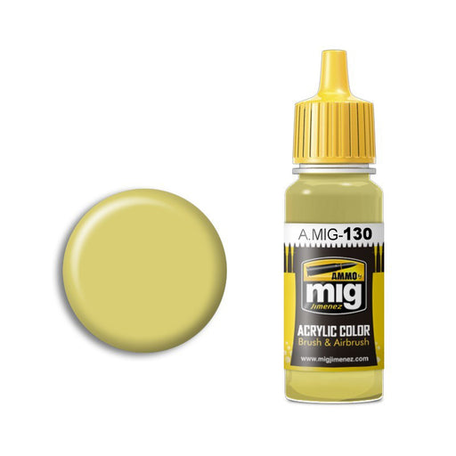 AMMO by Mig A.MIG-130 Faded Yellow Acrylic Paint 17ml