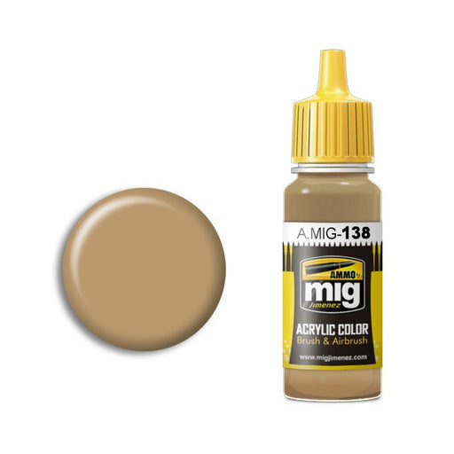 AMMO by Mig A.MIG-138 Desert Yellow Acrylic Paint 17ml
