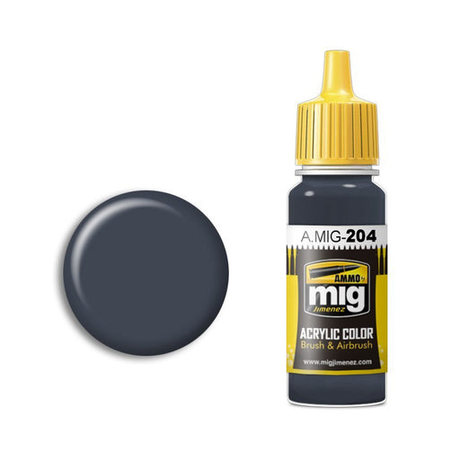 AMMO by Mig A.MIG-204 FS 36118 Medium Gunship Gray Acrylic Paint 17ml