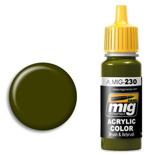 AMMO by Mig A.MIG-230 RLM 82 Camo Green Acrylic Paint 17ml