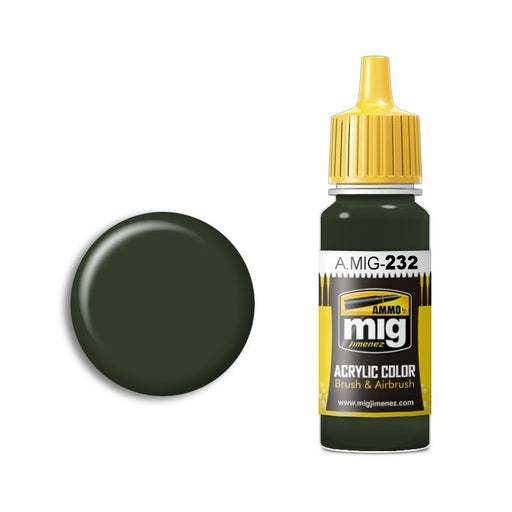 AMMO by Mig A.MIG-232 RLM 70 Schwartzgrun Acrylic Paint 17ml