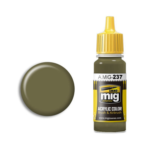 AMMO by Mig A.MIG-237 FS 23070 Dark Olive Drab Acrylic Paint 17ml
