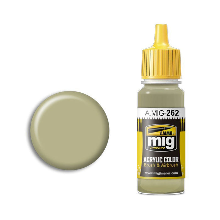 AMMO by Mig A.MIG-262 IJA Ash Grey Acrylic Paint 17ml