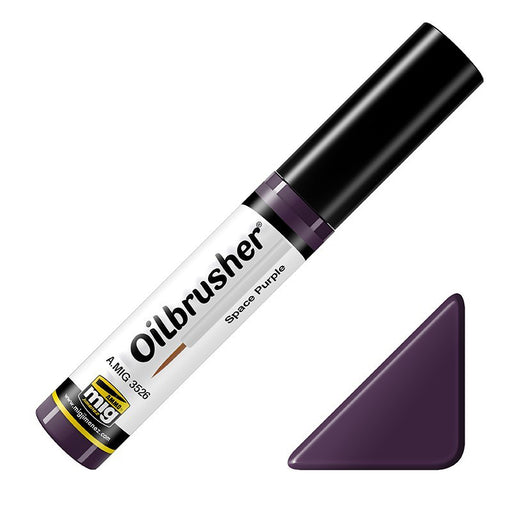 AMMO by Mig A.MIG-3526 Oilbrusher Space Purple with Fine Brush Applicator