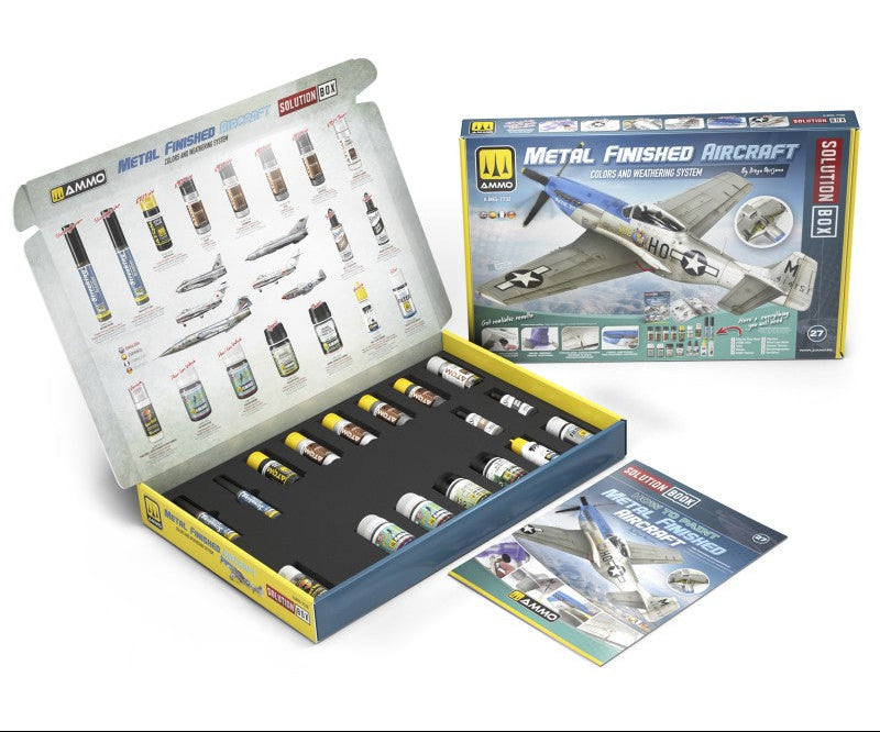AMMO by Mig A.MIG-7732 Solution Box 27 How to Paint Metal Finished Aircraft