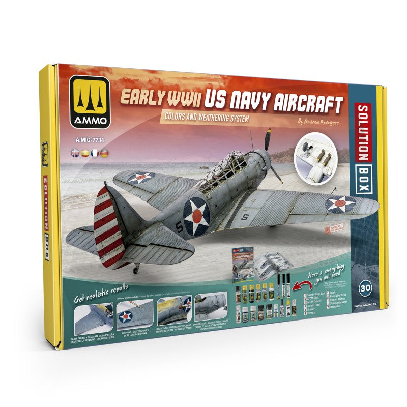 AMMO by Mig A.MIG-7734 Solution Box 30 How to paint Early WWII US Navy Aircraft