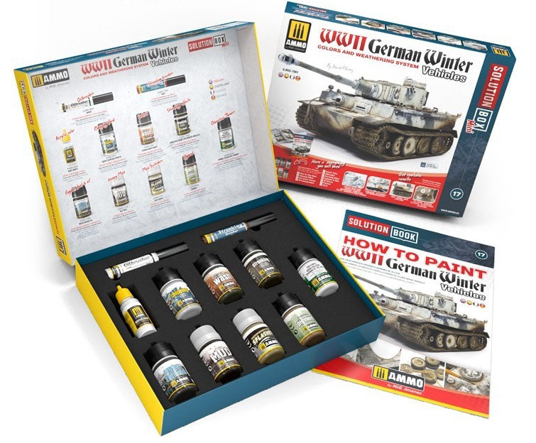 AMMO by Mig A.MIG-7901 Solution Box Mini 17 WWII German Winter Vehicles