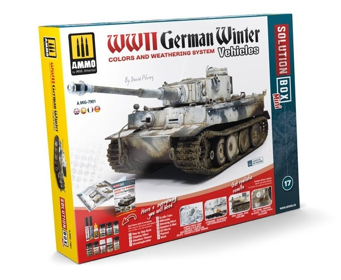 AMMO by Mig A.MIG-7901 Solution Box Mini 17 WWII German Winter Vehicles