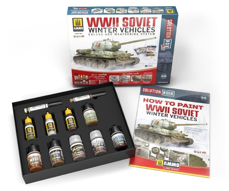 AMMO by Mig A.MIG-7903 Solution Box Mini 20 WWII Soviet Winter Vehicles
