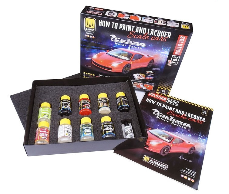 AMMO by Mig A.MIG-7904 Solution Box Mini How to Paint and Lacquer Scale Cars