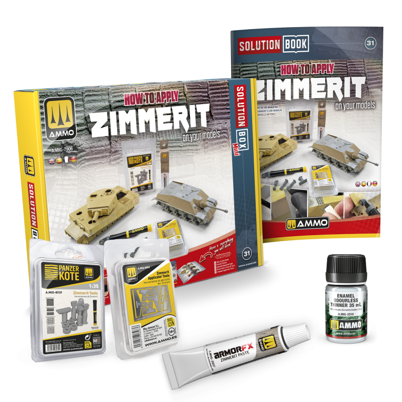 AMMO by Mig A.MIG-7906 Solution Box Mini 31 How to Apply Zimmerit in Scale