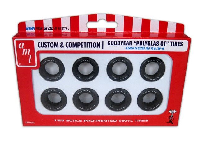 amt 038 1/25 Goodyear Polyglas GT Tire Parts Pack