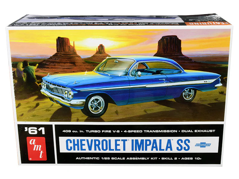 amt 1013 1/25 1961 Chevy Impala SS Skill Level 2 Model Kit