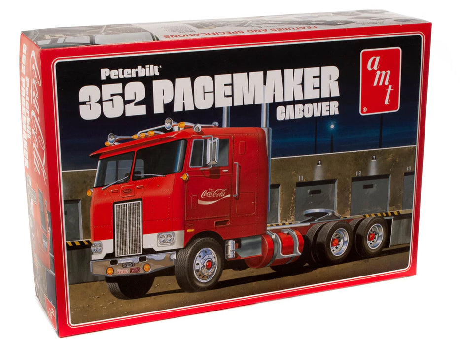 amt 1090 1/25 Peterbilt 352 Pacemaker Cabover Semi Tractor Cab (Coca-Cola) Skill Level 3 Model Kit