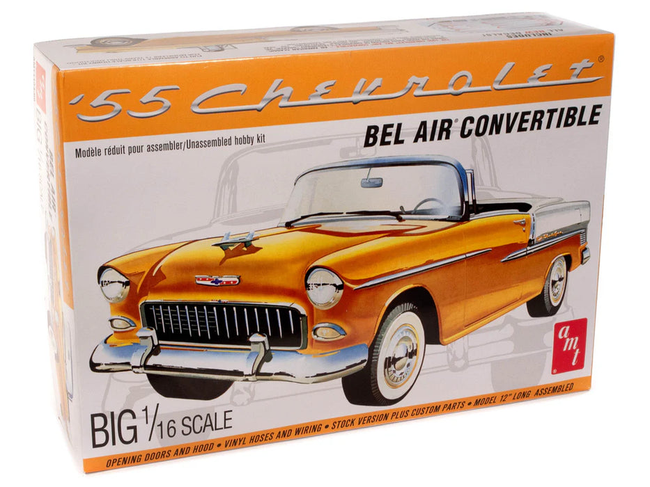 amt 1134 1/16 1955 Chevy Bel Air Convertible Skill Level 3 Model Kit