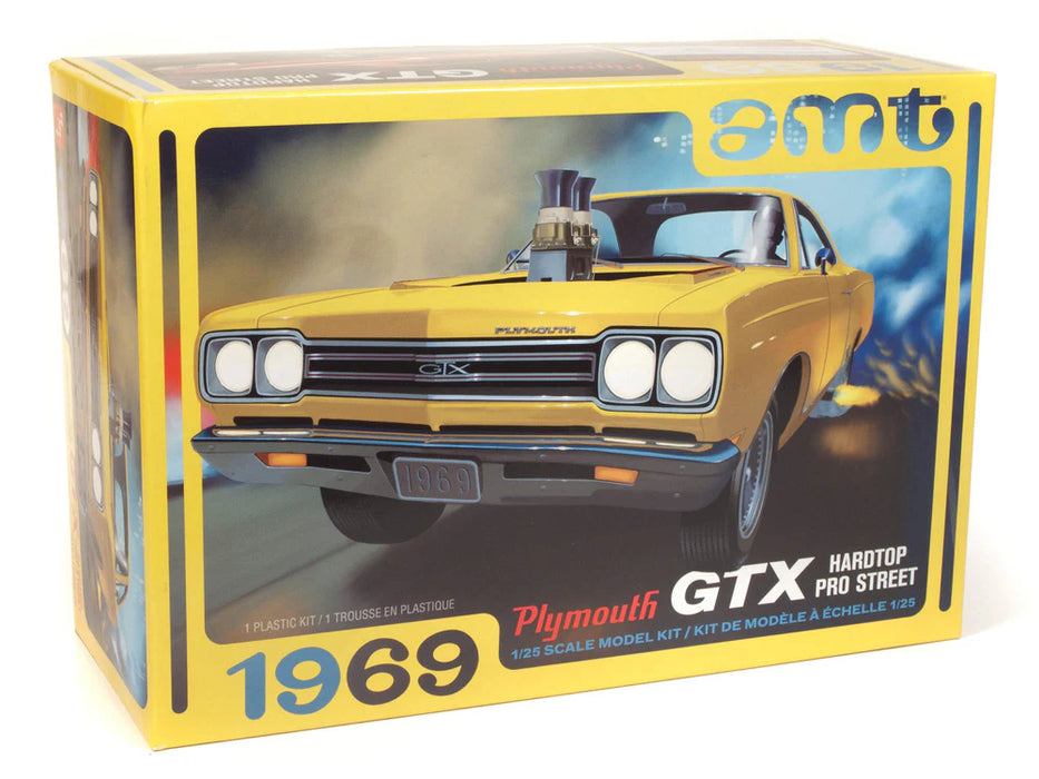 amt 1180 1/25 1969 Plymouth GTX Hardtop Pro Street Skill Level 2 Model Kit