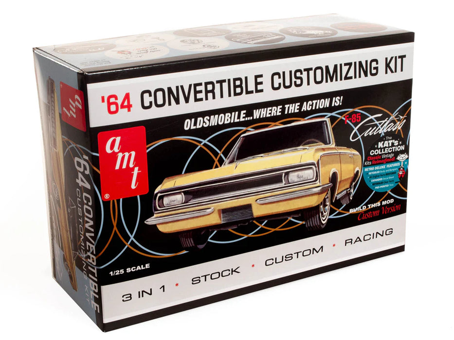 amt 1200 1/25 964 Oldsmobile Cutlass F-85 Convertible Skill Level 2 Model Kit