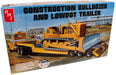 amt 1218 1/25 Lowboy Trailer and Bulldozer Combo Skill Level 3 Model Kit
