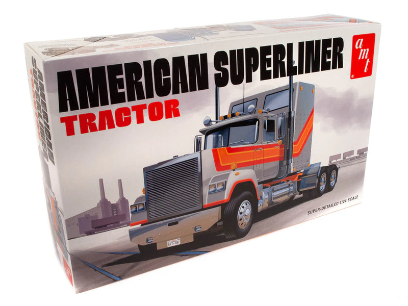 amt 1235 1/24 American Superliner Semi Tractor Cab Skill Level 3 Model Kit