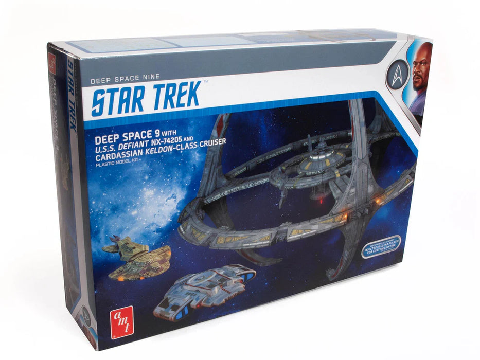 amt 1245 1/3300 Star Trek Deep Space 9 Station and 2 Ships Level 3 Model Kit