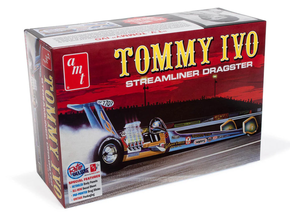 amt 1254 1/25 Tommy Ivo Streamliner Dragster Skill Level 2 Model Kit