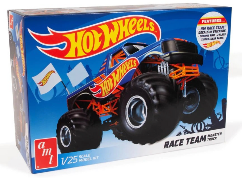 amt 1256 1/25 Ford Monster Truck Hot Wheels Skill Level 3 Kit