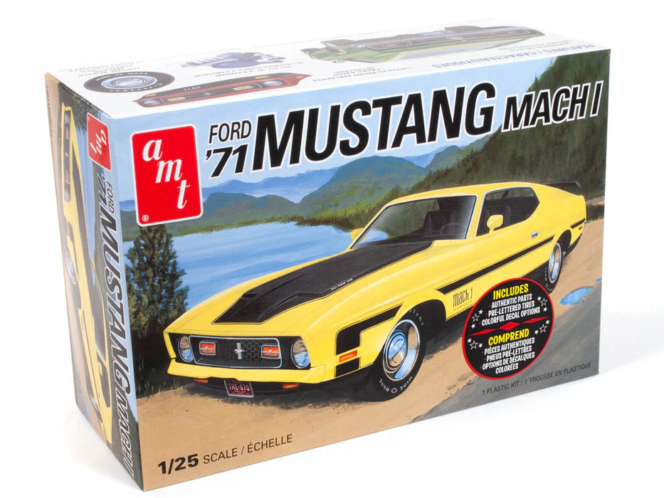 amt 1262 1/25 1971 Ford Mustang Mach I Skill Level 2 Model Kit