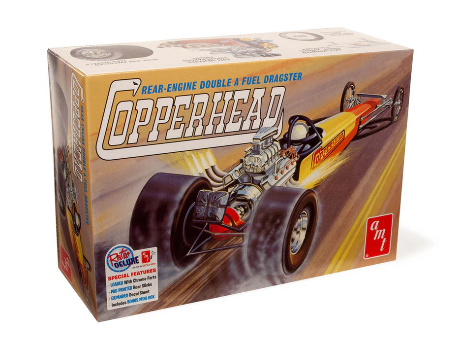 amt 1282 1/25 Copperhead Rear Engine Dragster Skill Level 2 Model Kit