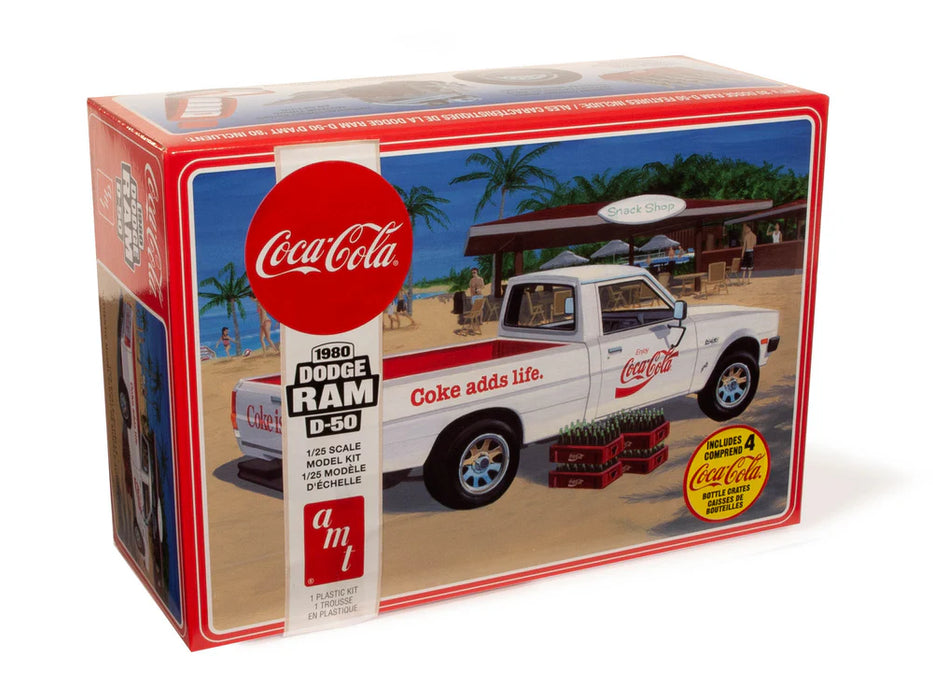 amt 1306 1/25 1980 Dodge Ram D-50 Pickup (Coca-Cola) Level 3 Model Kit