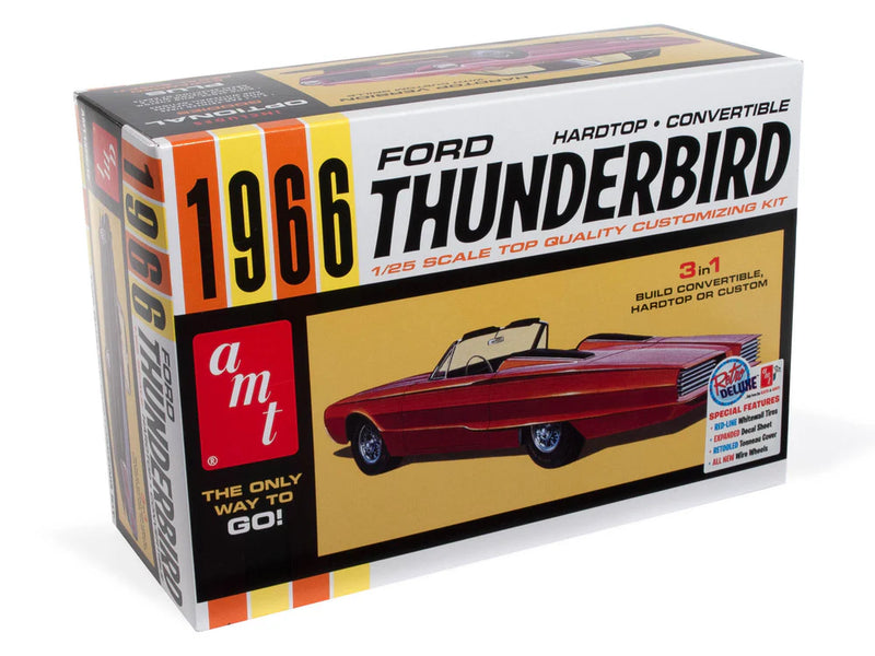 amt 1328 1/25 1966 Ford Thunderbird Hardtop/Convertible Skill Level 2 Model Kit