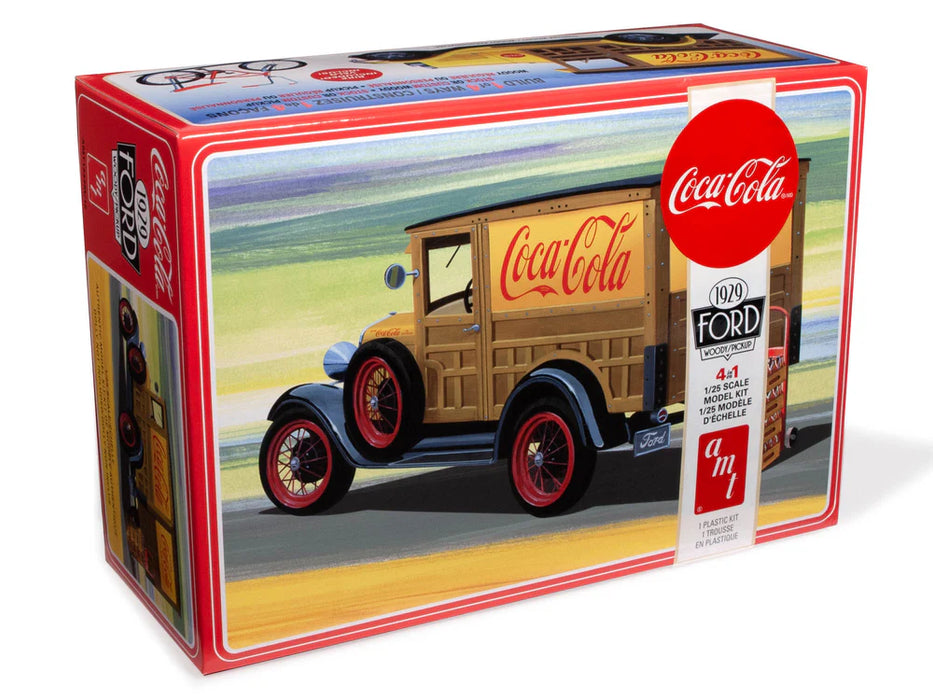amt 1333 1/25 1929 Ford Woody Pickup (Coca-Cola) Level 3 Model Kit