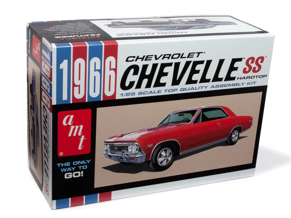 amt 1342 1/25 1966 Chevrolet Chevelle SS Hardtop Skill Level 2 Model Kit