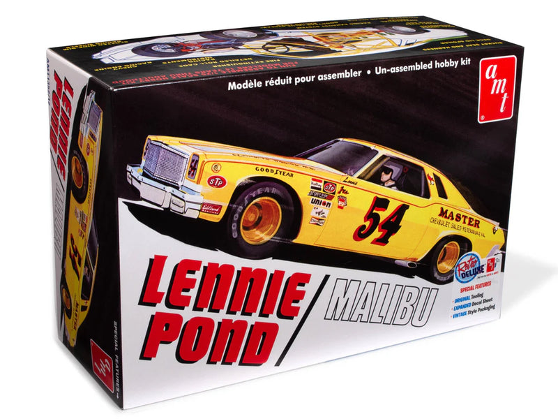 amt 1352 1/25 Lennie Pond 1974 Chevy Malibu Stock Car Level 2 Model Kit