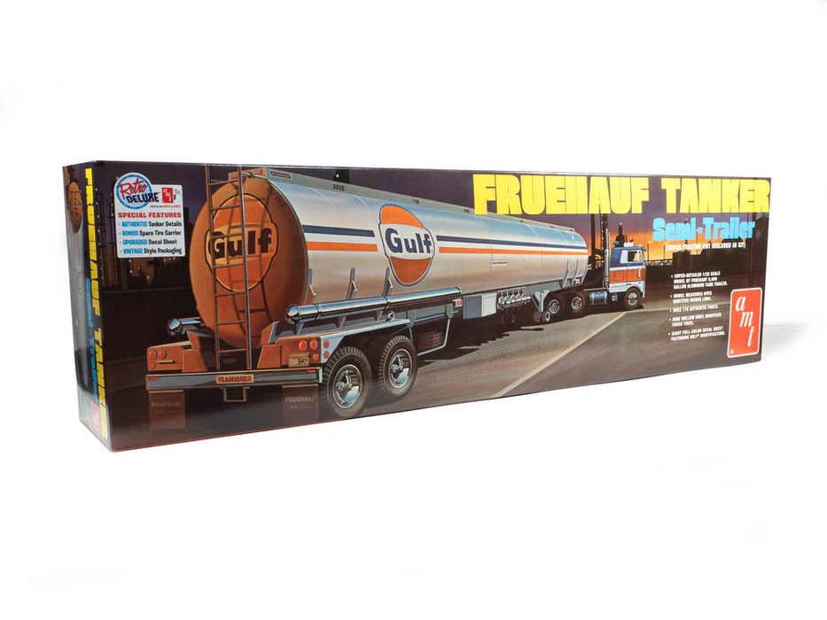 amt 1354 1/25 Gulf Fruehauf Tanker Semi Trailer Skill Level 3 Model Kit