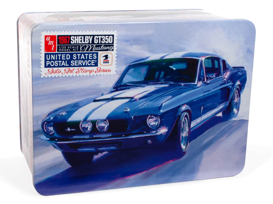 amt 1356 1/25 1967 Shelby GT350 Mustang USPS Stamp Series Skill Level 2 Model Kit