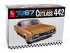 amt 1365 1/25 1967 Oldsmobile Cutlass 442 Skill Level 2 Model Kit