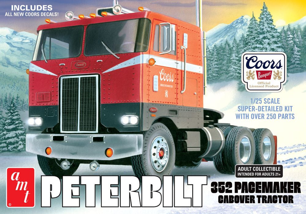 amt 1375 1/25 Coors Beer Peterbilt 352 Pacemaker Cabover Tractor Cab