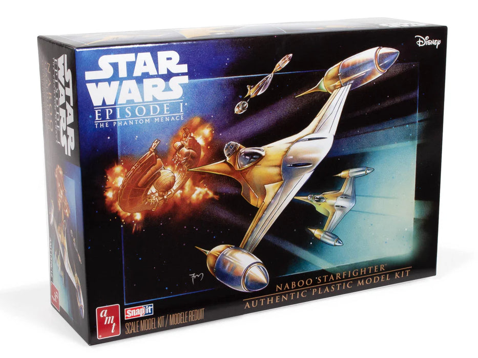 amt 1376 1/48 Star Wars The Phantom Menace N-1 Naboo Starfighter Level 2 SNAP Model Kit