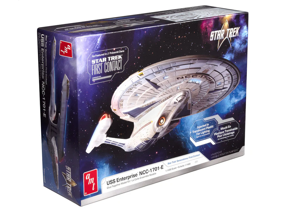 amt 1405 1/1400 Star Trek First: Contact USS Enterprise NCC-1701-E Translucent Model Kit