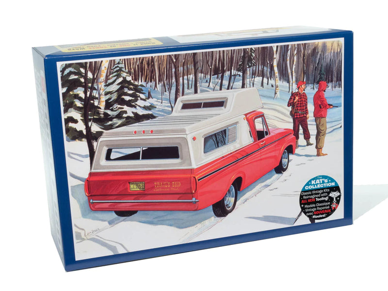 amt 1412 1/25 1963 Ford F-100 Camper Pickup Truck Skill Level 2 Model Kit