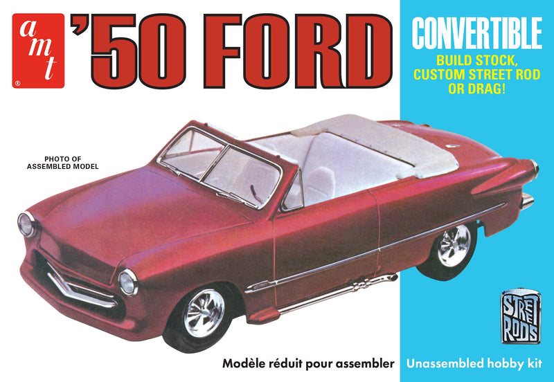 amt 1413 1/25 1950 Ford Convertible Street Rods Edition Skill 2 Model Kit