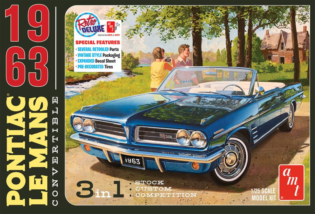 amt 1416 1/25 1963 Pontiac Tempest Convertible Skill Level 2 Model Kit