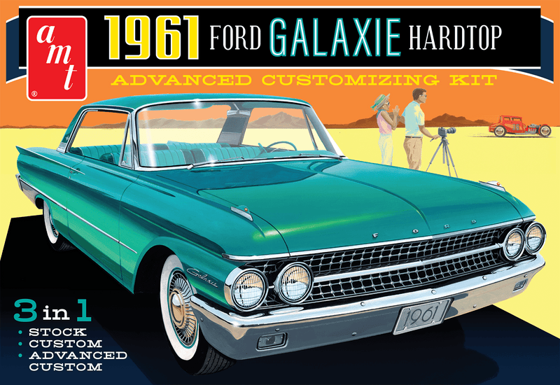 amt 1430 1/25 1961 Ford Galaxie Hardtop Skill 2 Model Kit