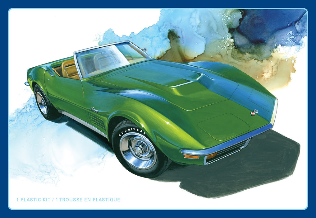 amt 1437 1/25 1972 Chevy Corvette Roadster Skill 2 Model Kit