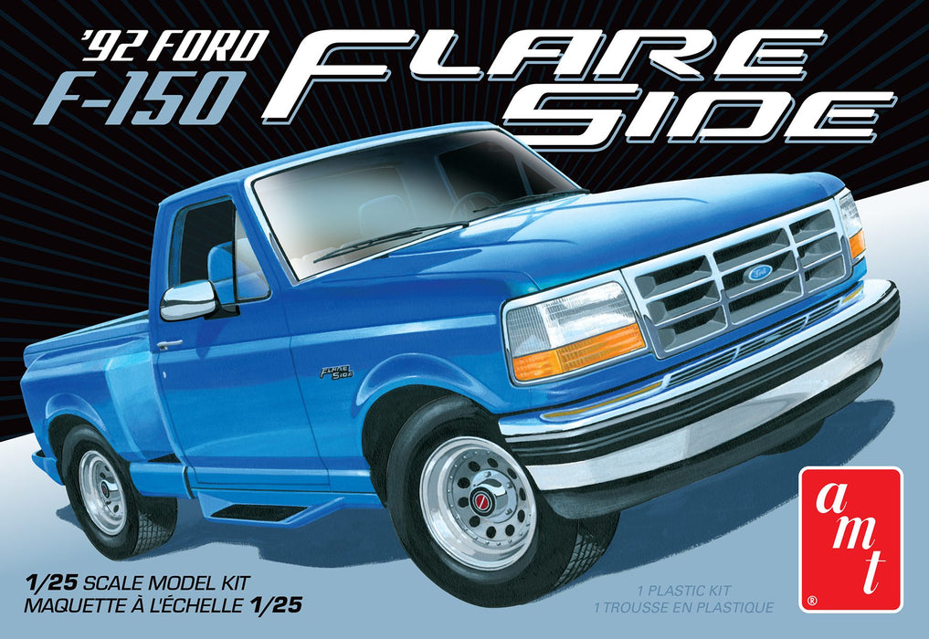 amt 1451 1/25 1992 Ford F-150 Flareside Pickup Truck Skill 2 Model Kit