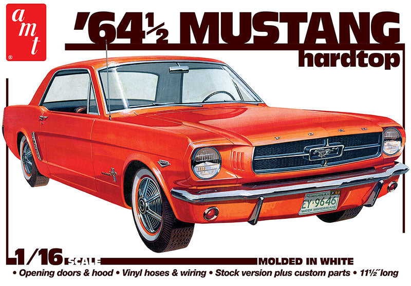 amt 1461 1/16 1964.5 Ford Mustang Coupe 60th Anniversary Skill Level 2 Model Kit