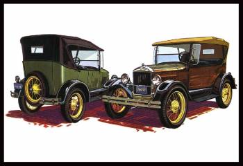 amt 1490 1/25 1927 Ford T Touring Skill 2 Model Kit