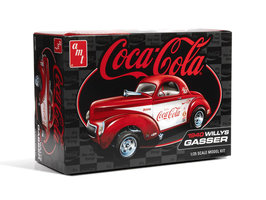amt 1492 1/25 1940 Willys Coupe (Coca-Cola Race Team) Skill 2 Model Car Kit