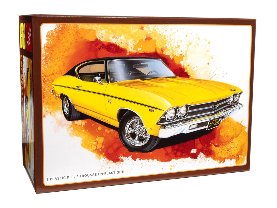 amt 1519 1/25 1969 Chevy Chevelle SS 396 Hardtop Skill 2 Model Car Kit