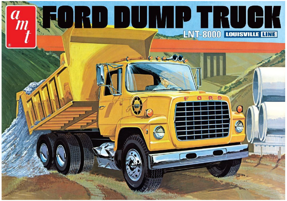 amt 1526 1/25 Ford LNT-8000 Louisville Dump Truck Skill 3 Model Kit